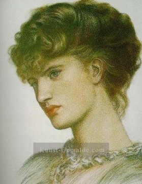  bruderschaft - Porträt einer Dame Präraffaeliten Bruderschaft Dante Gabriel Rossetti